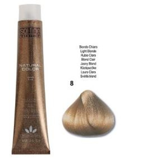 SOLFINE NATURAL COLOR #8 LIGHT BLONDE