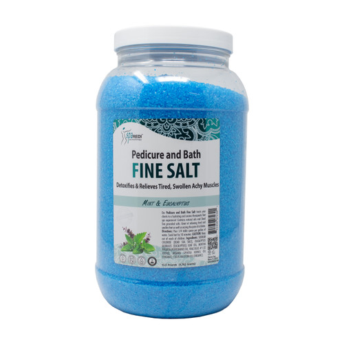 SPA REDI PEDI SCRUB GEL SMOOTHS EXFOLLIATES DRY DEAD SKIN SALT MINT & EUCALYPTUS 1GALON