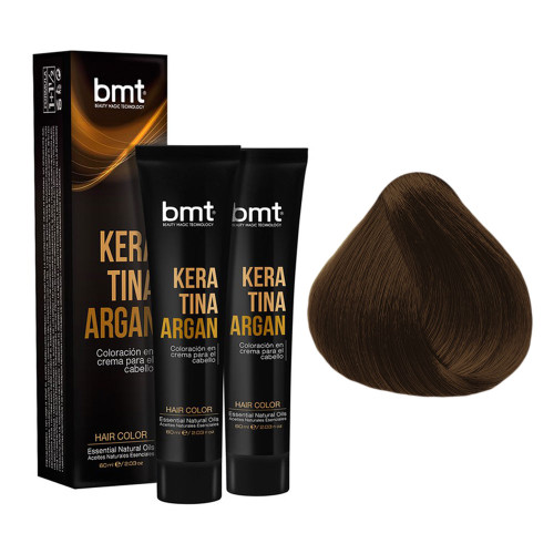 BMT TINTE KERATINA ARGAN 
CASTAÑO CLARO INTENSO 5.00