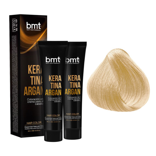 BMT TINTE KERATINA ARGAN 
RUBIO MUY CLARO DORADO 9.3 BMT TINTE KERATINA ARGAN 
RUBIO MUY CLARO DORADO 9.3
