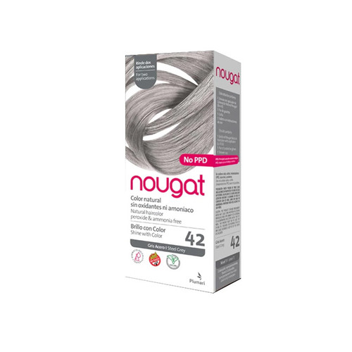 NOUGAT COLOR NATURAL 42 GRIS ACERO