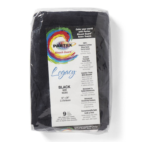 PARTEX BLEACH GUARD SALON TOWELS NEGRA EA