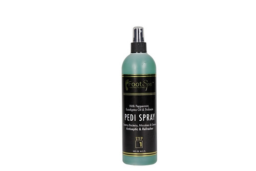 FOOT SPA PEDI SPRAY PEPERMINT & EUCALYPTUS OIL 16 OZ