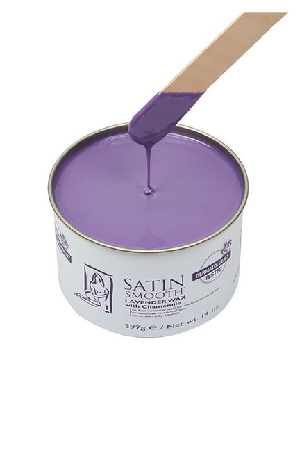 SATIN SMOOTH LAVENDER WAX WITH CHAMOMILE 14OZ