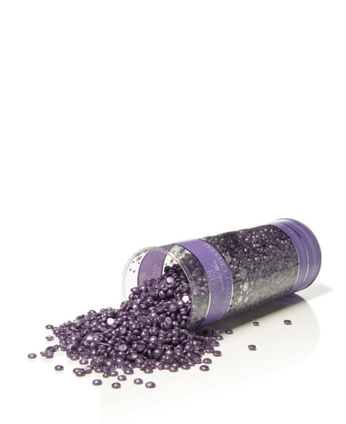 SATIN SMOOTH PEBBLE WAX AMETHYST CRISTAL THIN-FILM FLEX WAX FOR HAIR REMOVAL , NO-STRIP HARD WAX 23 OZ