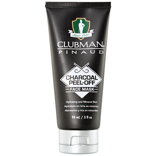 CLUBMAN PINAUD CHARCOAL PEEL-OFF FACE MASK HYDRATING & MINERAL RICH 3 OZ