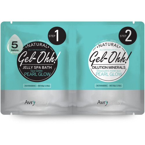 AVRY BEAUTY GEL-OHH! JELLY SPA BATH PEARL GLOW JELLY SPA PEDICURE SET #1 Y #2