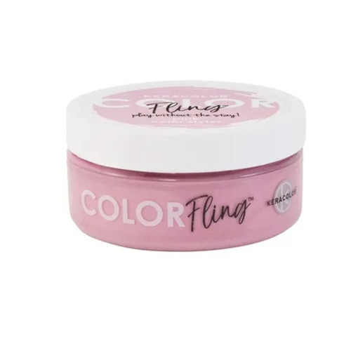 KERACOLOR COLOR FLING  PLAY WITHOUT THE STAY! PINK COLOR  TAN MODE ROSE 3 OZ