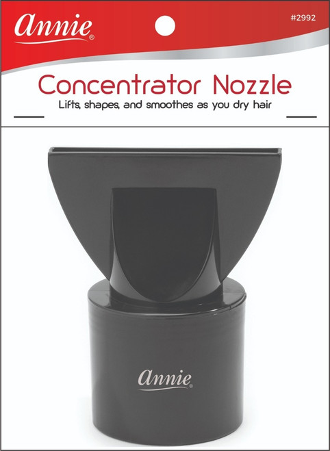 ANNIE HAIR DRYER CONCENTRATOR NOZZLE BLACK #2992