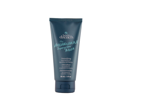 BODY DRENCH THE AQUAMARINE SUPERGREEN MASK DETOXIFYING WITH VITAMIN B SPIRULINA, AND MATCHA 3 OZ BODY DRENCH THE AQUAMARINE SUPERGREEN MASK DETOXIFYING WITH VITAMIN B SPIRULINA, AND MATCHA 3 OZ