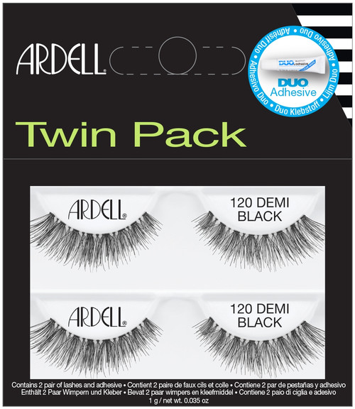 ARDELL TWIN BLACK DEMI BLACK #120 #61772 ARDELL TWIN BLACK DEMI BLACK #120 #61772