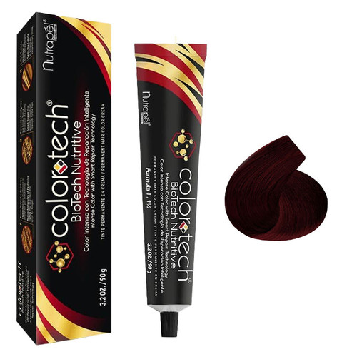 TINTE COLORTECH 6.62 RUBIO OSCURO ROJIZO NACARADO 4 OZ