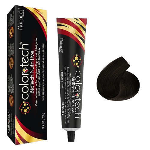 NUTRAPEL COLORTECH TINTE 
5.07 CASTAÑO CLARO FRÍO 3.2 OZ
