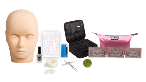 KIT DE PRÁCTICA DE PESTAÑAS PELO A PELO 14 PCS PARA LASHISTAS