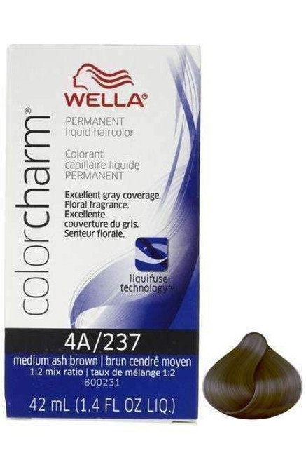 TINTE WELLA COLOR CHARM LIQUID MEDIUM ASH BROWN #W4A/237