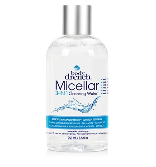 BODY DRENCH MICELLAR 3-IN-1 CLEANSING WATER 8.5 OZ BODY DRENCH MICELLAR 3-IN-1 CLEANSING WATER 8.5 OZ