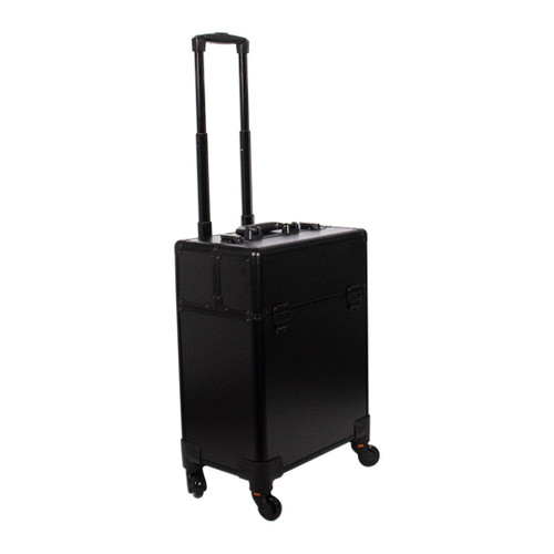 MALETA PARA ORGANIZAR MAQUILLAJE O PRODUCTOS NEGRA CON RUEDAS #96 MALETA PARA ORGANIZAR MAQUILLAJE O PRODUCTOS NEGRA CON RUEDAS #96