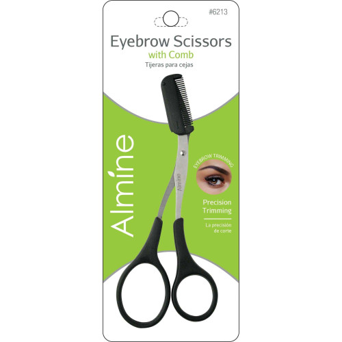 ALMINE BROW SCISSOR W/COMB #6213