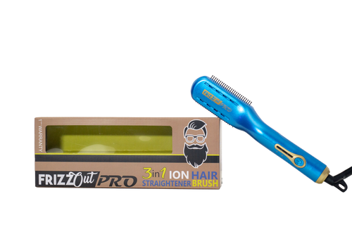 FRIZZ OUT PRO CEPILLO MEN LISADOR DE PELO IÓNICO 3 EN 1