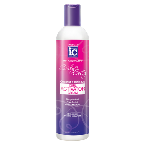 IC CURLY & COILY CURL ACTIVATOR CREAM 12.5 OZ Bottle