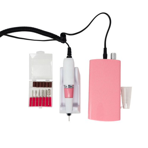 MAQUINA UÑAS RECARGABLE ROSA