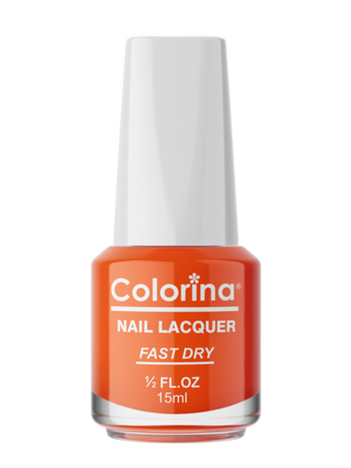 COLORINA NAIL LACQUER FAST DRY #37 ORANGE KNOCKOUT COLORINA NAIL LACQUER FAST DRY #37 ORANGE KNOCKOUT