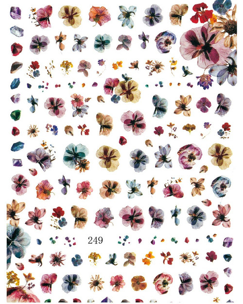 CALCOMANIA PARA LAS UÑAS CON DISEÑO DE FLORES CALCOMANIA PARA LAS UÑAS CON DISEÑO DE FLORES