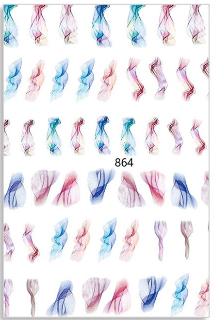 CALCOMANIA PARA DISEÑO DE UÑAS HOLOGRAFICA