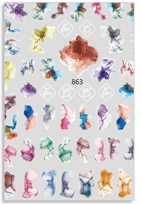 CALCOMANIA PARA DISEÑO DE UÑAS HOLOGRAFICO