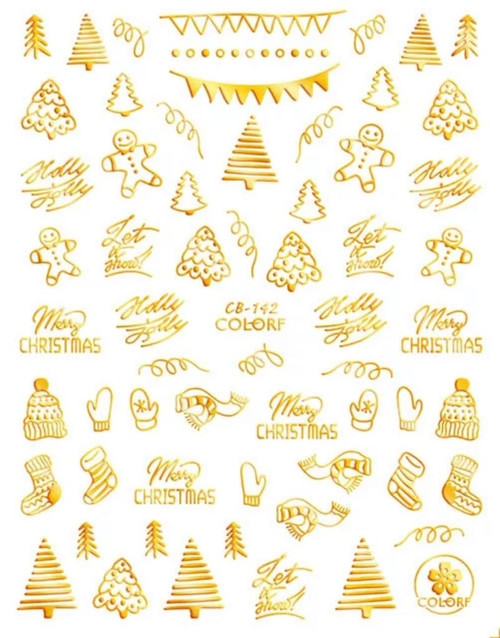 CALCOMANIA CB142 CHRIST GOLD