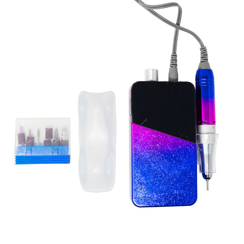 MAQUINA DE UÑAS PORTABLE AZUL