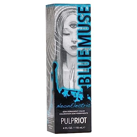 PULPRIOT SEMI-PERMANENT
HAIR COLOR BLUE MUSE 4 OZ