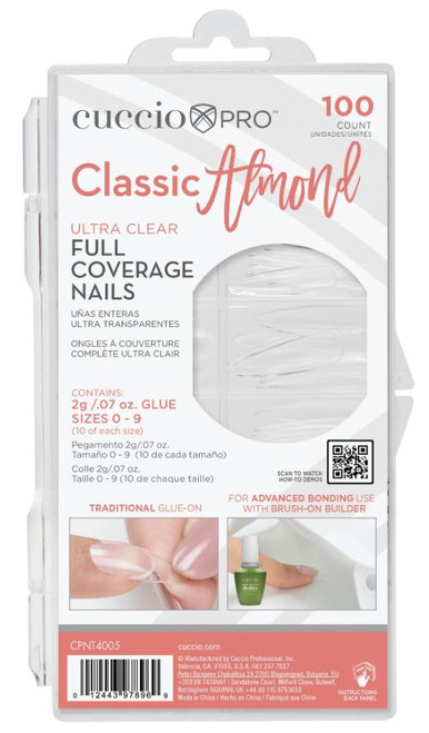 CUCCIO PRO CLASSIC ALMOND NAILS P/100 CUCCIO PRO CLASSIC ALMOND NAILS P/100