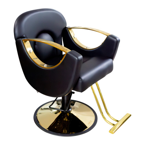 SILLA FIJA BLACK & GOLD YP219