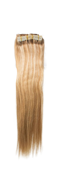 EXTENSION LUV SILKY REMY HUMAN HAIR CLIPS 9PC 18' #P27/613 EXTENSION LUV SILKY REMY HUMAN HAIR CLIPS 9PC 18' #P27/613