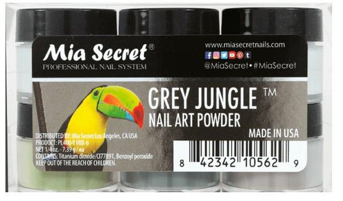 MIA SECRET PL400-Y-MIX-6 – GREY JUNGLE COLLECTION 6 PCS