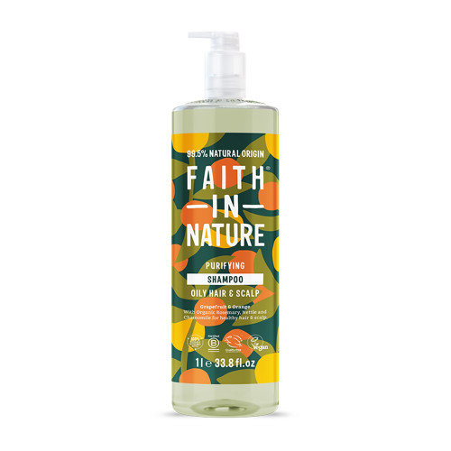 FAITH IN NATURE PURIFYNG SHAMPOO FOR OILY HAIR & SCALP GRAPEFRUIT & ORANGE 300ML