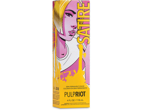 PULPRIOT SEMI-PERMANENT HAIR COLOR SATIRE YELLOW 4 OZ PULPRIOT SEMI-PERMANENT HAIR COLOR SATIRE YELLOW 4 OZ