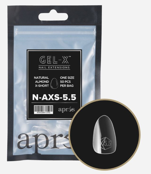 GEL-X NATURAL ALMOND EXTRA SHORT REFILL #5.5 GEL-X NATURAL ALMOND EXTRA SHORT REFILL #5.5