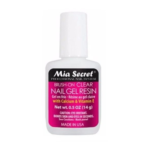 MIA SECRET BRUSH-ON CLEAR NAIL GEL RESIN 14G