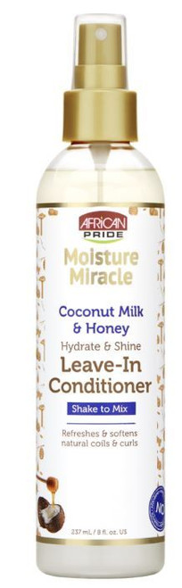 AFRICAN PRIDE COCONUT MILK & HONEY  LEAVE-IN CONDITION 8OZ