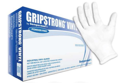 GUANTE VINYL GRIPSTRONG (M) B/100 POWDER FREE