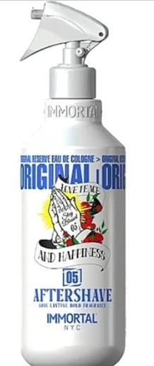 IMMORTAL NYC ORIGINAL RESERVE COLOGNE  AFTERSHAVE STAY BLESSED 05 500ML