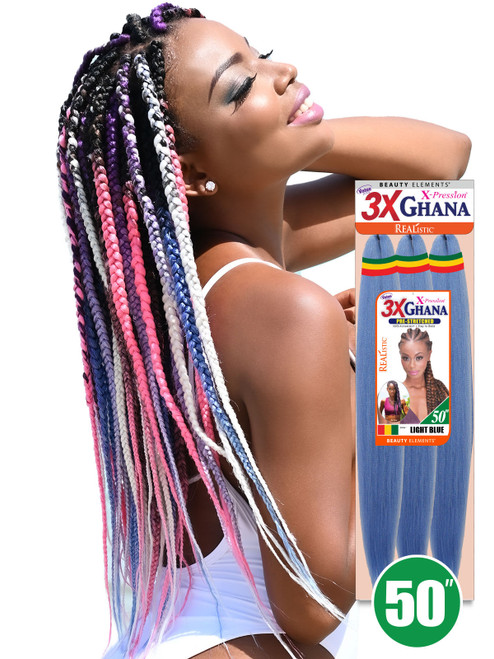 EXTENSION REALISTIC 3X-GHANA BRAID 50" #1
