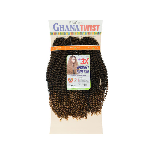 EXTENSION REALISTIC 3X-GHANA TWIST SPRINGY WATER 20" T1B27