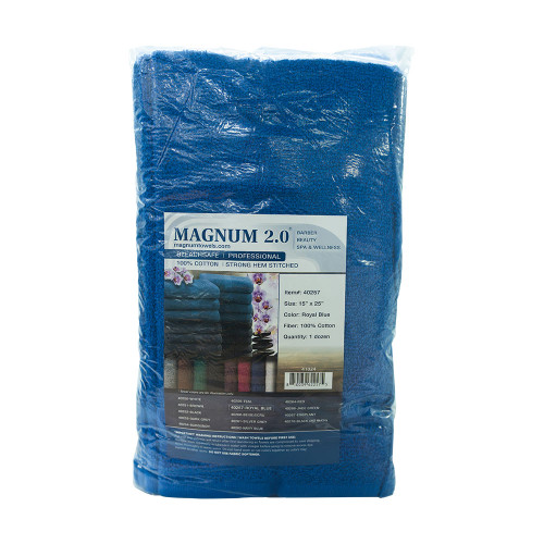 TOALLA TELA MAGNUM ROYAL BLUE 15X25 INDIVIDUAL