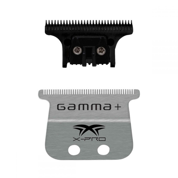 GAMMA+ X-PRO WIDE STAINLESS STEEL WITH BLACK DIAMOND CARBON DLC THE ONE CUTTING TRIMMER BLADE SET