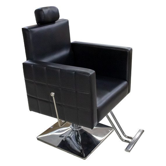 SILLA DE CORTE RECLINABLE NEGRA