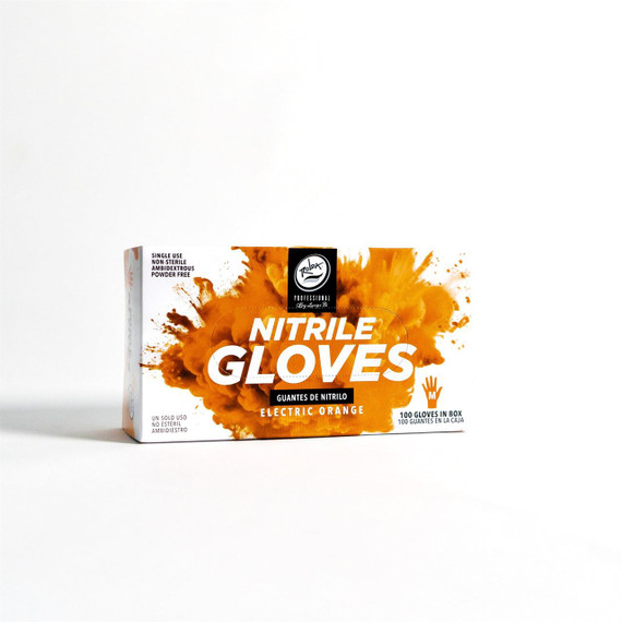 ROLDA NITRILE GLOVES ORANGE MEDIUM