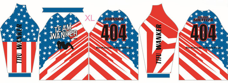 Team Wanker 2025 Motocross Jersey- Customized with Race Number and Name